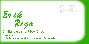 erik rigo business card